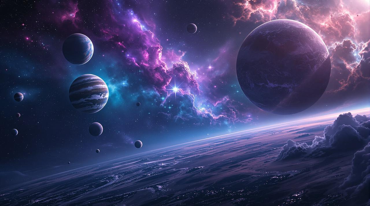 蜂鸟影视 - 浩瀚星空影院主题背景